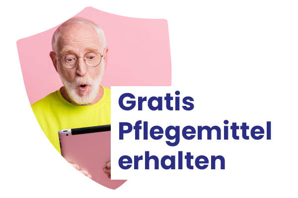 Gratis Pflegemittel erhalten